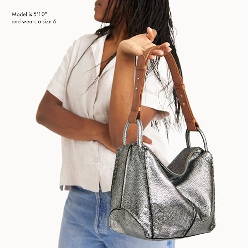 The Sak Los Feliz Hobo Purse - Premium Large Leather Women's Handbag for Everyday & Travel - Durable Purse With Zipper Pocket | Slouchy Relaxed Silhouette, Roomy Interior, Lightweight All-Day Carry, Fits Phone, Wallet & Tablet, Everyday & Travel Ready - c