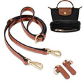 Purse Straps Replacement with Multi-Pocket Felt Handbag Organizer Insert - color: Black