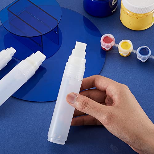 Epakh 4 Pack Refillable Paint Pens, Empty Touch Up Pens, 15 Mm | For Acrylic And Leather Dye, Fine Point Design, Suitable For Wood, Ceramic, Metal, Rock Painting
