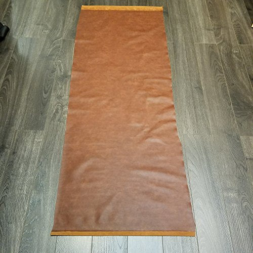 Antiqued Cognac Tan Vegan Faux Leather Synthetic Pleather 0.9 mm Madison 1/2 Yard 18-20 inch Wide x 54 inch Length Soft Smooth Upholstery Half Yard (18" x 54") (Antiqued Cognac) - color: Antiqued Cognac
