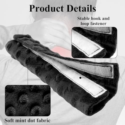 1 PCS Cushioned Arm Sling Padding for Neck,Slim Sling Pad Neck Shoulder Strap Cushion for Wrist Hand Injury Support Strap Padded Women Men (Black) - color: Black