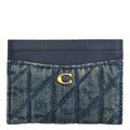 Coach Essential Card Case - color: Loved Denim Dark Indigo