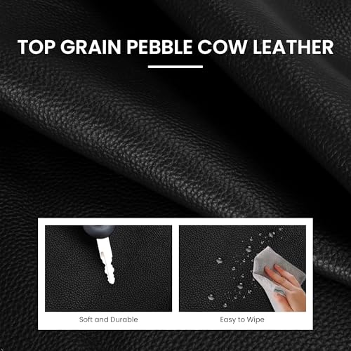 befen Genuine Leather Slouchy Hobo Purses for Women, Casual Hobo Bags - color: Black