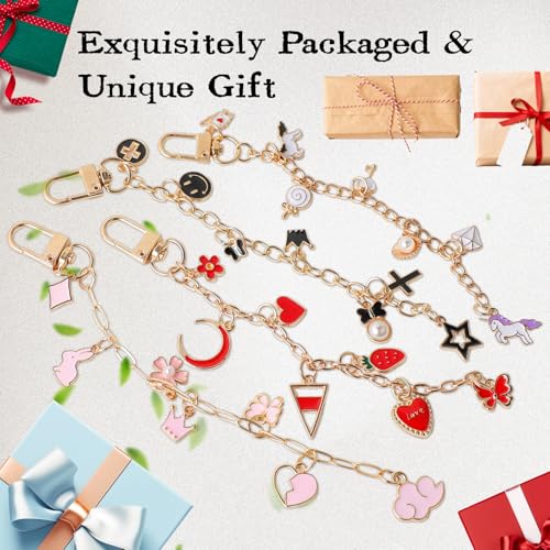 SUTROMA 423Pcs Lip Gloss Charms Keychain Making Kit - color: Kind2