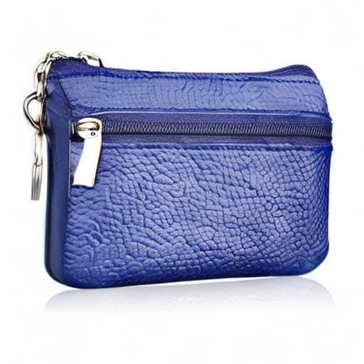 Keychain Purse Small, iToolai Women's Genuine Leather Zipper Mini Coin Bag Credit Card Holder (Royal Blue) - color: Royal Blue