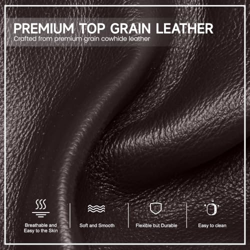 befen Genuine Leather Anti-Theft Crossbody Sling Bag for Women & Men, Slim | Multi Pockets, RFID Blocking Protection, 8 Card Slots, Lightweight, Soft Real Leather, Unisex Daily Travel Outdoor Carry - color: Coffee