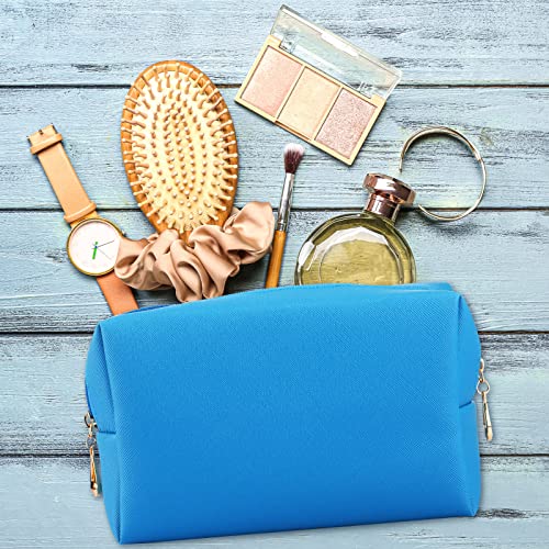 Sanwuta 9 Pcs Makeup Bags Bulk Toiletry Case,Blue - color: Blue