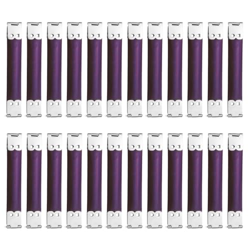 uxcell 24Pcs Metal Internal Flex Frame, 9cm/3.5" Coin Purse Frame Handbag Hinges Clip for Wallet Bag DIY Craft Sewing Purse Making, Silver - size: 3.5"