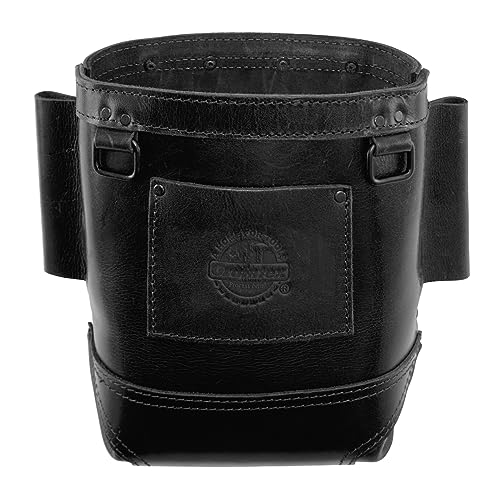Graintex Nut & Bolt Bag Ambassador Series, Top Grain Leather, Tool Bag, Tool Belt for Ironworker Tools, Durable and Versatile Nut & Bolt Organizer for Professional Use - color: Black