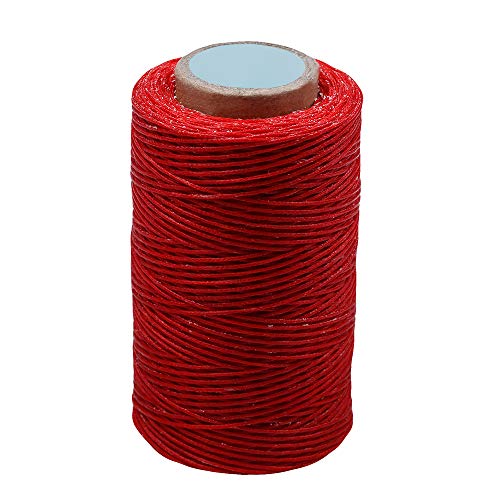 284Yards Leather Sewing Waxed Thread, 210D Upholstery Thread Heavy Duty - color: Red