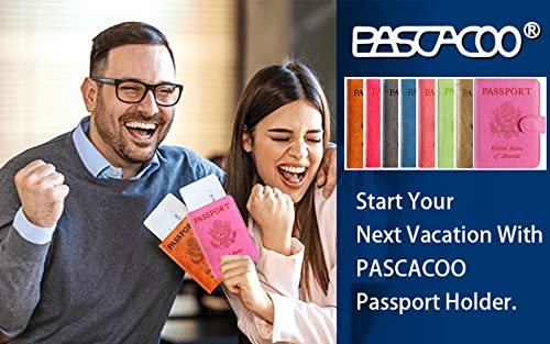 Passport Holder Cover Wallet RFID Blocking, Travel Essentials - color: Atrovirens