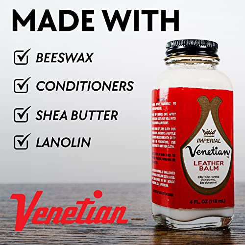 Venetian Imperial Leather Balm, 4 Ounces, Black