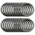 BIKICOCO 1-1/4'' Metal O-Ring Buckle Connector Round Loops Non Welded for Bags Webbing Purse and Belt Straps - color: Gunmetal X 20 Pcs