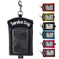 ActiveDogs Service Dog ID Card Pouch, Clip-On Badge Holder, Charcoal Gray - color: Charcoal Gray