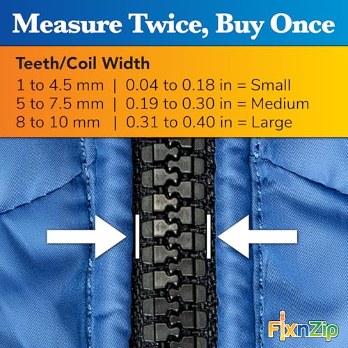 (Large Nickel) - See Size Guide - Universal Zipper Repair Kit for Wetsuits, Luggage, Bags - Backpack Zipper Replacement Repair Kit - Instant Zipper Fix - color: Nickel, size: Large
