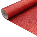 Red 11.8X 53 Inch (30 x 135 cm) Sparkly Superfine Glitter Leather Rolls Shiny Faux Fabric Canvas Perfect for Craft DIY Handmade Projects Patchwork Bow Earring Craft Key Chain - color: Red