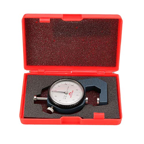 uxcell 0-10mmx0.1mm Graduation Flat Millimeter Reading Dial Thickness Gage | for Jewelry Leather Board Thin Items