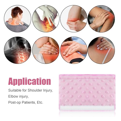 1 PCS Cushioned Arm Sling Padding for Neck,Slim Sling Pad Neck Shoulder Strap Cushion for Wrist Hand Injury Support Strap Padded Women Men (Pink) - color: Pink