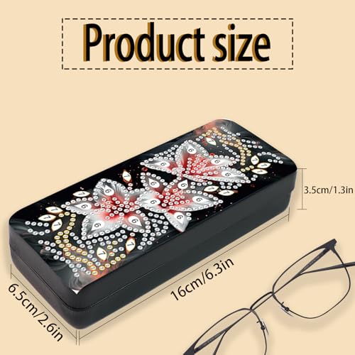 Diamond Painting Glasses Case - color: Flower 1