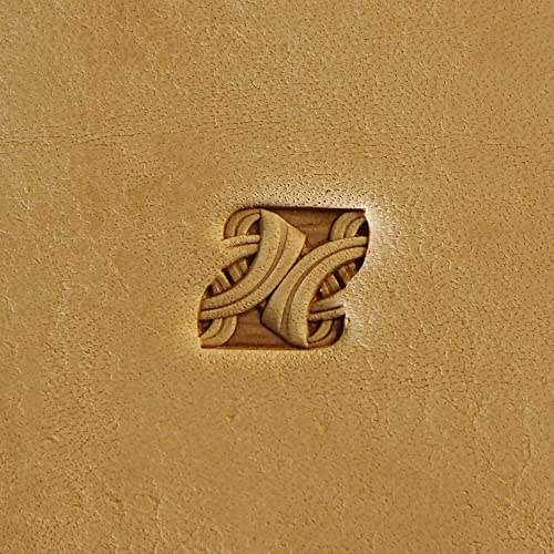 DandS ltd Leather Stamp Tool, Ornamental, Professional Steel Craft Tool for Leatherworking, Embossing, Carving & Stamping Leather Projects, Belts Wallets & DIY Projects Compatible with Mallet #531 - color: Ornamental 0.39" x 0.47"