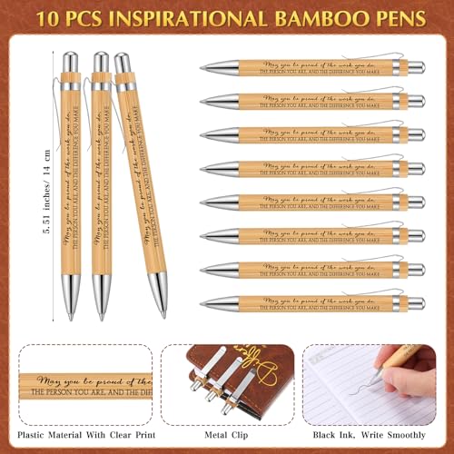 Marspark 10 Sets Difference Maker Appreciation Gifts,Brown - color: Brown