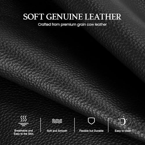 befen Anti-theft Crossbody Bag for Women Genuine Leather, Small Cross Body Shoulder Handbags with RFID Card Slots - color: Z#black