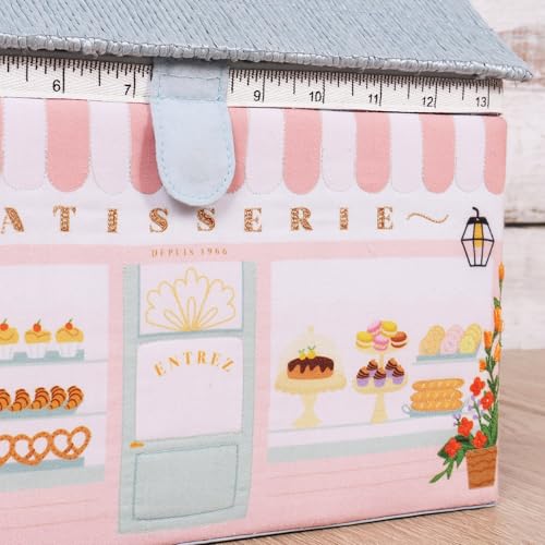 Hobby Gift Patisserie Sewing Box - color: Patisserie, size: 11.4 x 8.4 x 10"