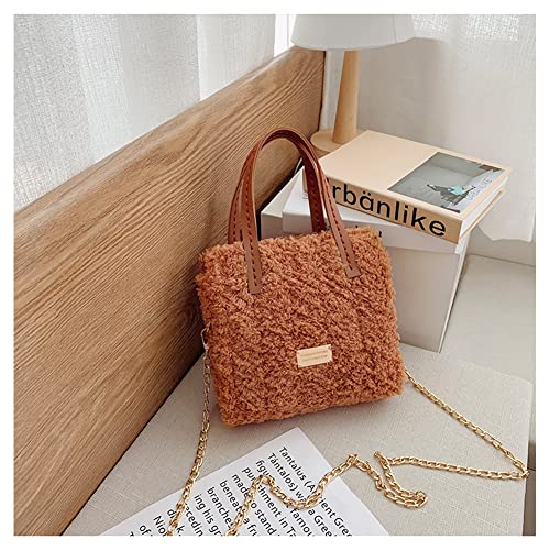 WADORN DIY Knitting Crochet Bags Kit, Hand-Knit Woven Bag Making Kit Mesh Plastic Canvas Sheets for Embroidery Cross Stitch DIY Shoulder Bag Making Accessories Handbag Crafting Yarn Weaving Kit, Brown - color: Brown