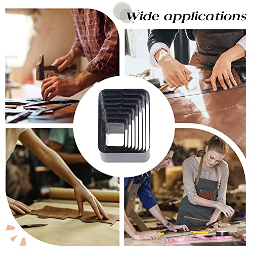 SUPERDANT Leather Die Cutter Hollow High Carbon Punching Tool Cutting Mold Punching Die Set for Handmade DIY Leather Craft Stainless Steel Punch Tool Cutting Mold Dies Set Cutter Dies DIY Handicrafts