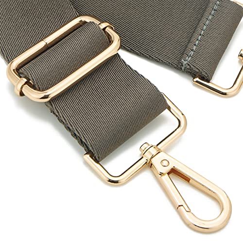 Wide Shoulder Strap (Solid),Adjustable Replacement Belt Crossbody Canvas Bag Handbag - color: Dark Grey
