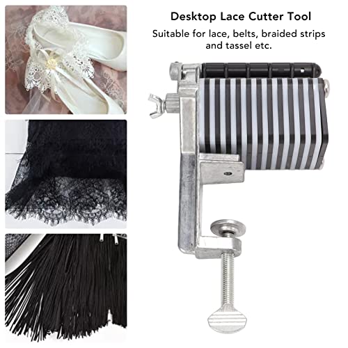 Leather Lace Maker, Manual Table Top Lace Cutter Iron Professional Leather Strap Cutter Desk Belt Cutting Machine for Lace, Belts, Braided Strips, Tassel, Leather Strip Cutting