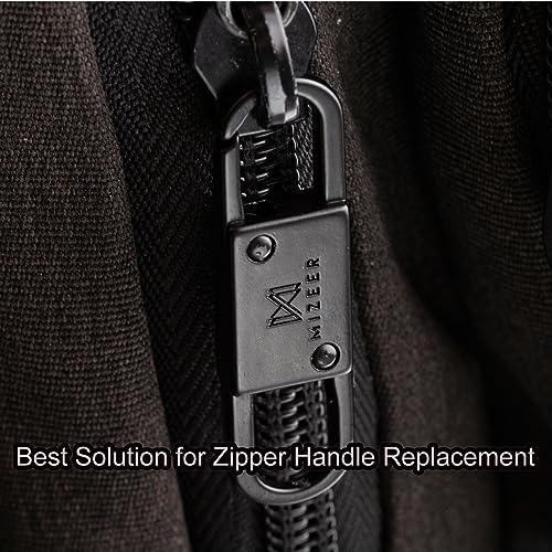 Mizeer Anti Theft Zipper Clips - Keep Zippers Closed on Backpacks, Purses - color: 4pcs Black