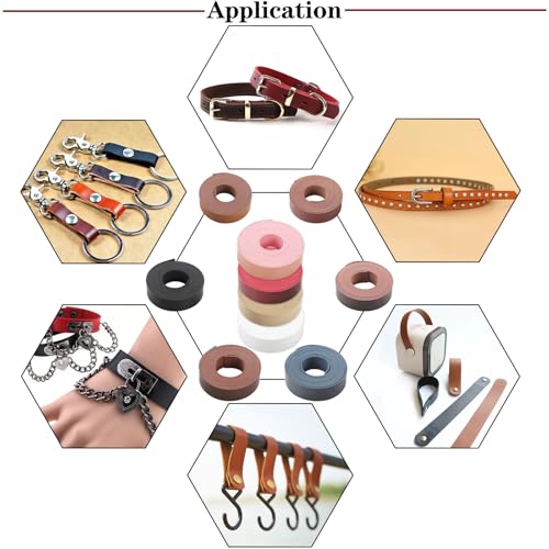 Picheng Faux Leather Strap for Crafts: 1 Inch Wide 138" Long Leather Strips - color: Brown, size: 1 Inch