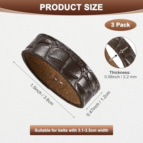 M METERXITY Loop Keeper Accessories, Belt Loop Keepers Use for Holding Extra Length Straps in Place Pant - color: Brown
