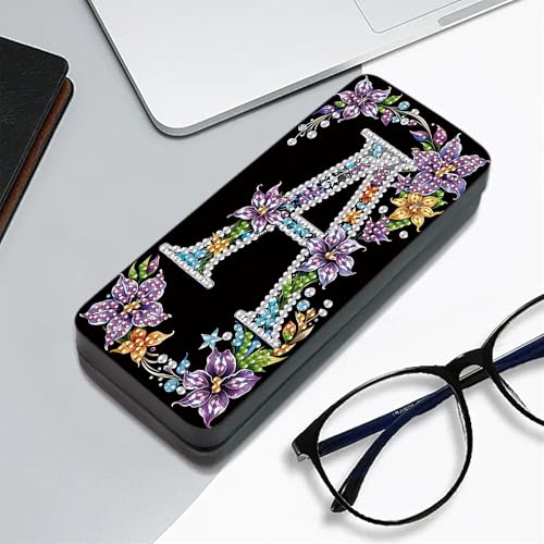 1pcs 5d Diamond Art Kits for Adults Small Diamond Painting Kit Gem Art Paint by Diamonds Dots Eyeglasses Case DIY for Beginner Women (#6) - color: #6