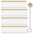 TCP Global Wool Daubers Ball Brush (Pack of 100) - Applicator Tool | For Leather Dye, Dying, Staining, Crafting, DIY Crafts Projects, Gluing, Contact Cement, Shoe Shine Polish - Daub, Swab