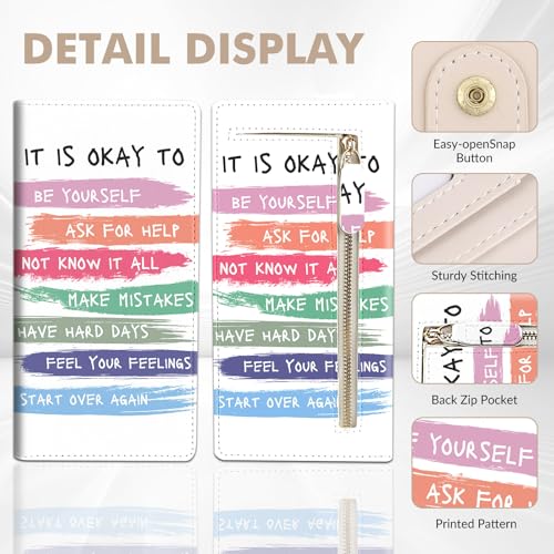 Anikathy Womens Wallet, Rfid Wallets for Women,Slim Thin Credit Card Holder Organizer Purse,PU Leather Cute Long Bifold Clutch Cash Wallet with Zipper Coin Pocket,Ladies Gift,Inspirational Quotes - color: Inspirational Quotes
