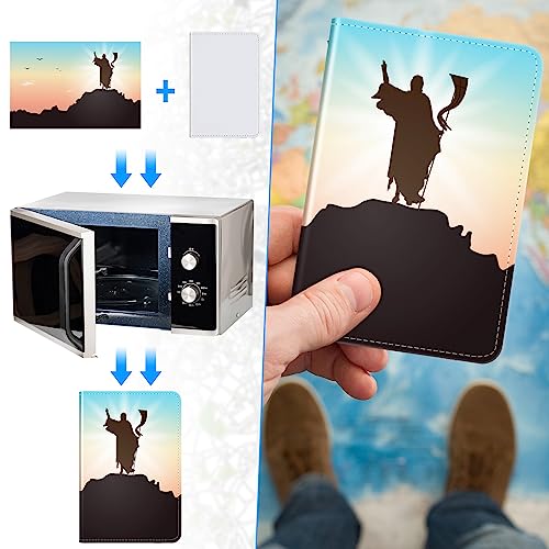 Yeaqee 8 Pcs Sublimation Passport Holder Cover, PU Leather Travel Wallet, Heat Transfer Blank DIY Passport Cover Card Holder for Credit Cards Business Men Women(White) - color: White