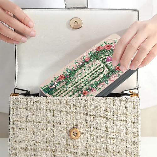 DIZAKIM 1pcs 5d Diamond Art Kits for Adults Small Diamond Painting Kit Gem Art Paint by Diamonds Dots Eyeglasses Case DIY for Beginner Women (#7) - color: #7