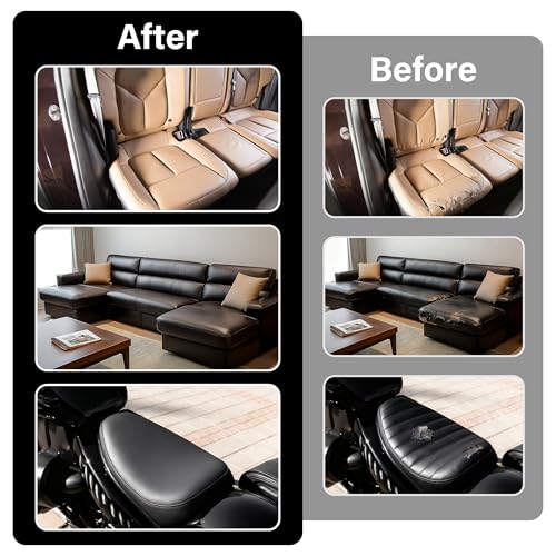 Marine Vinyl Fabric, Upholstery Faux Leather Fabric by The Yard, 0.95 mm Thick PU Leather Sheets for Sofa Chairs Handbags Hair Bows Earrings Crafts (1 Foot 12''X 54'', Black) - color: Black, size: 1 Foot
