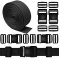 Buckles Straps 1.5 Inch, Webbing Straps 6 Yards, Quick Side Release Plastic Buckles 4 Packs, Tri-Glide Slide Clip 12 PCS, No Sewing Required Heavy Duty Durable, Backpack Parachute Replacement. - color: 1.5 Inch Buckles Straps