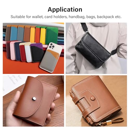 WUTA 5pcs Conner Punch Set,Black Carbon Steel Leather Craft Tools,Half-Round Leather Hole Punch Tool for Wallets, Strap Belts, Bags
