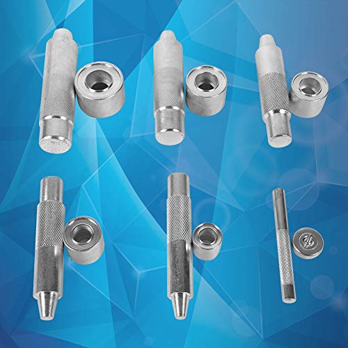 Eyelet Hole Punch Tool Walfront 4/12/14/17/20 mm Carbon Steel Silver Manual 14 mm Hole Punch 1 Hole 20 Sheets - size: 1200# 14mm
