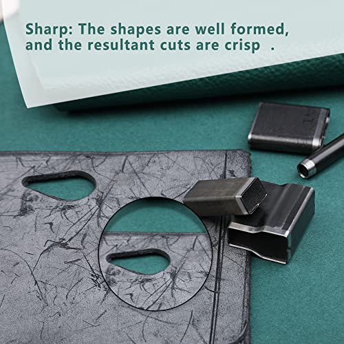 24 Style Leather Hollow Punch Cutter Tool, Leather Cutting Tools | Leather Hollow Punch Cutter Tools with Box, Different Shape Punch Tool Set Craft Tools Kit for Handmade Diy Craft - size: 24 Shapes
