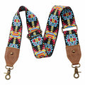 Nefelibata Purse Strap, 2" Cowhide Head Wide Shoulder Strap Adjustable Replacement,Retro Jacquard Embroidery Multi-pattern Crossbody Bag Straps for Handbag,Crossbody Bags,Shoulder Bags(Tiger Stripes) - color: Retro Embroidery Tiger Stripes