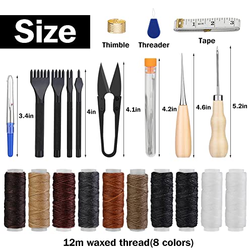 Leather Stitching Sewing Kit, Leather Sewing Tool Kit, Upholstery Repair Kit, Stitching Pony Clamp for Sewing Thread for Shoe, Sofa