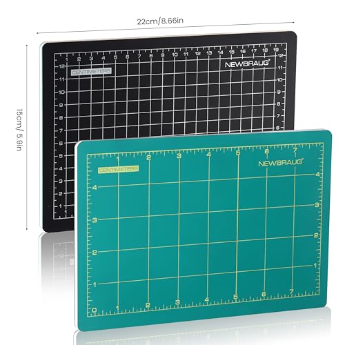 NEWBRAUG 8mm Leather Stamping Pad, A5 - size: 8.6"L x 5.9"W