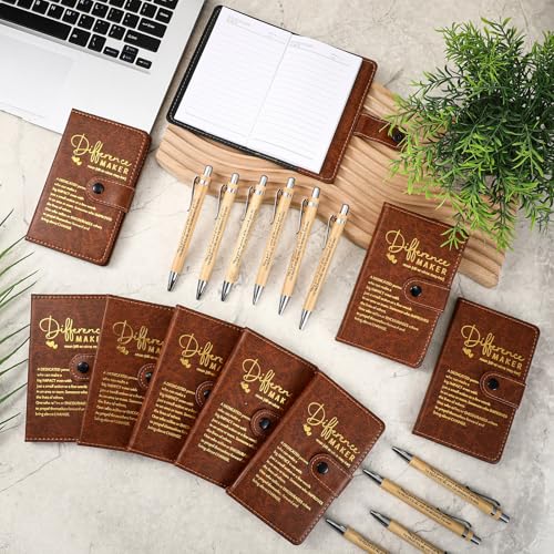Marspark 10 Sets Difference Maker Appreciation Gifts,Brown - color: Brown