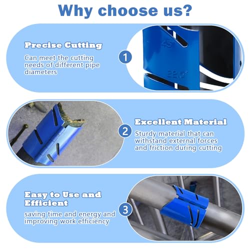 Magnetic Metal Cutting Guide Kit 2-7/8" Pro Pipe Cutting Guide - color: 2-7/8 Inch
