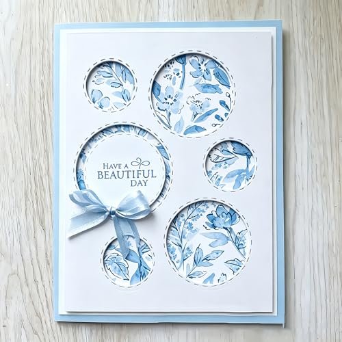 Metal Cutting Die for Scrapbooking - Cut Stencils for DIY Scrapbook Photo Album Decorative Paper Card, Card Making Supplies & Crafting Die Cut (Circular Ring 5.3 x 4.1 in) - color: Circular Ring 5.3 x 4.1 in